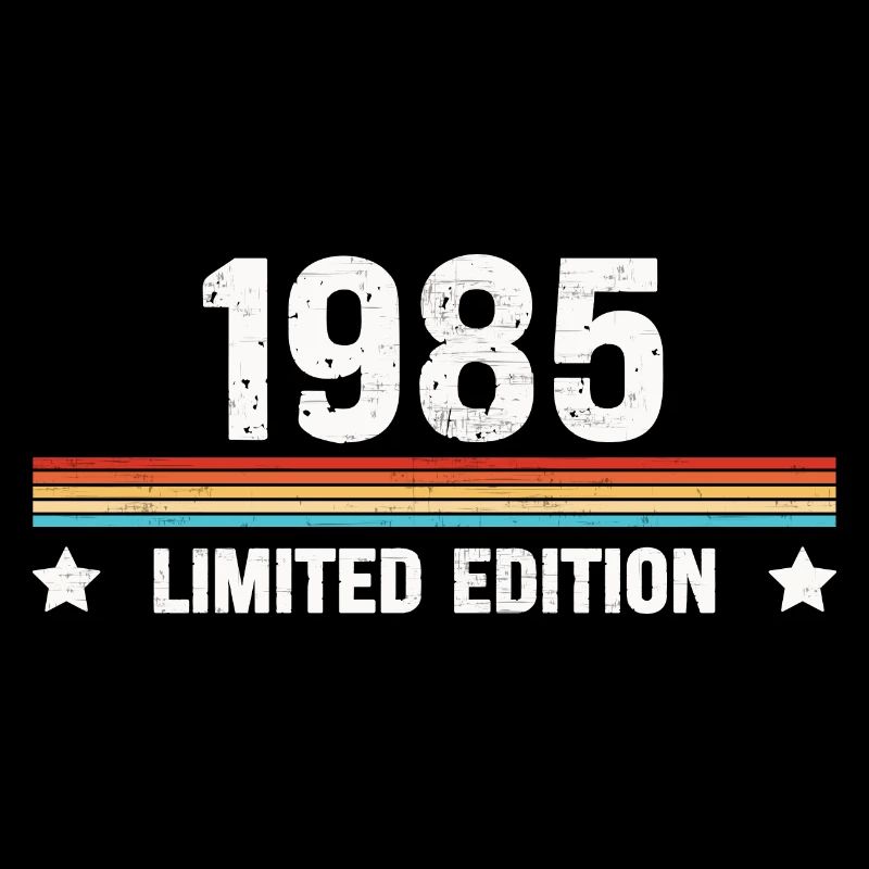 1985 Geburtstag 2022 Streifen Vintage Retro