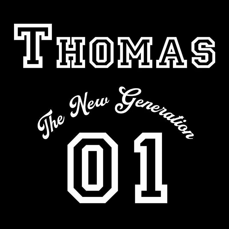 Prénom Thomas - blanc