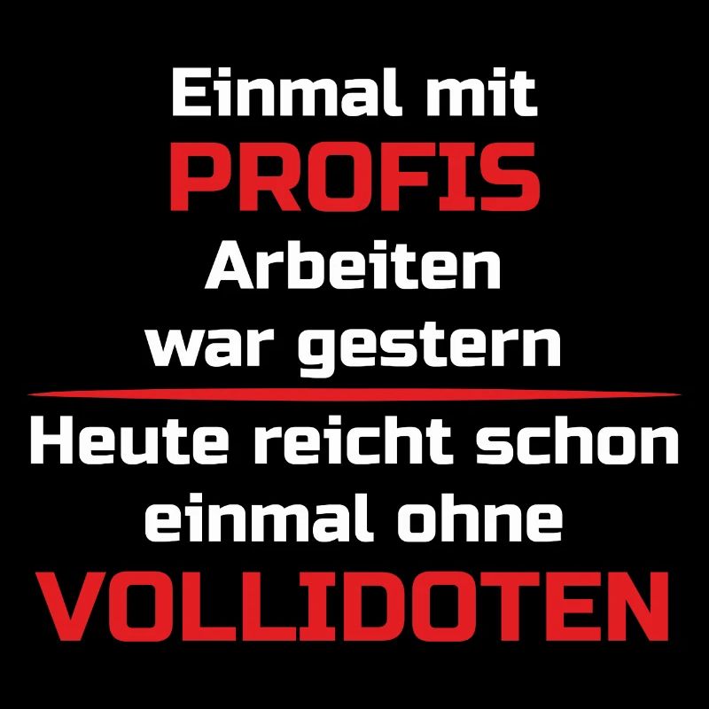 Einmal mit Profis Arbeiten