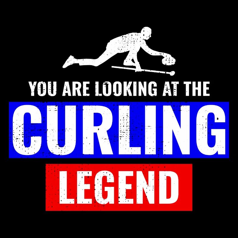 Curling Legend Winter Ice Sport Curler Funny