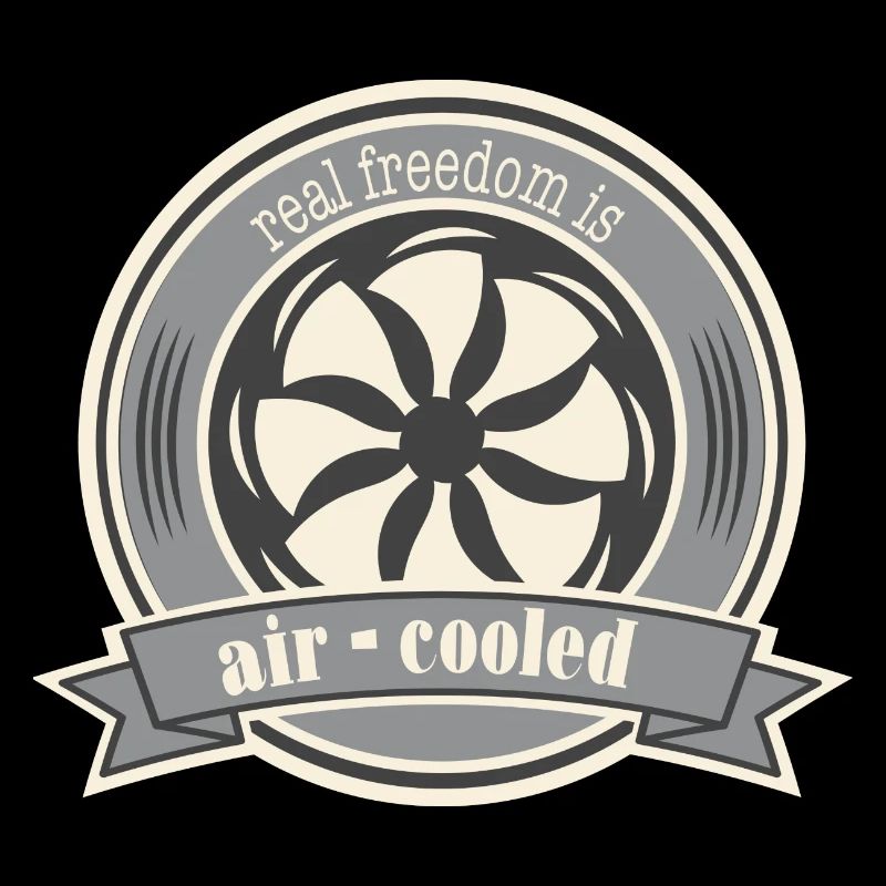 Oldtimer Luftgekühlter Boxermotor Spruch Freiheit