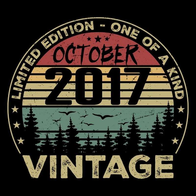 Vintage Anniversary Made in October 2017