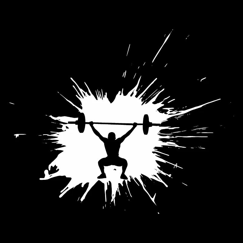 Splash haltérophile de remise en forme