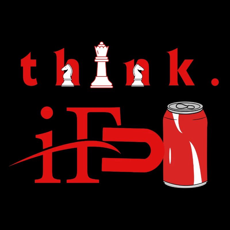 Think Chess Red Can Graphic