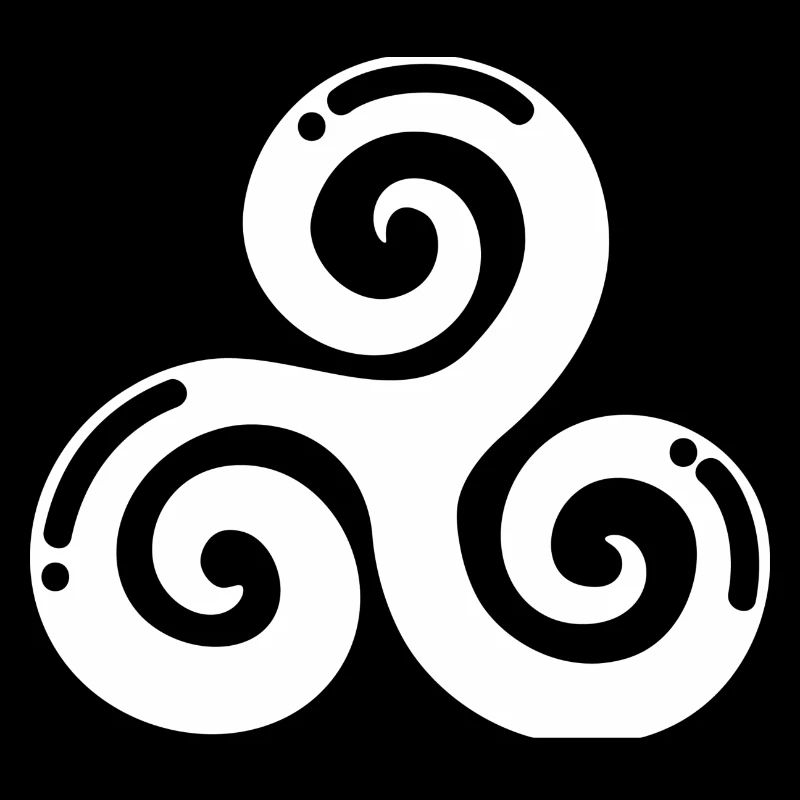 celtic triskele white original gift