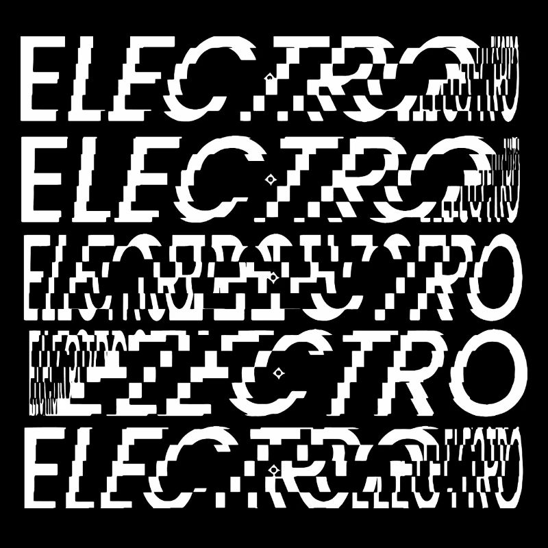 Glitch Electro Typography
