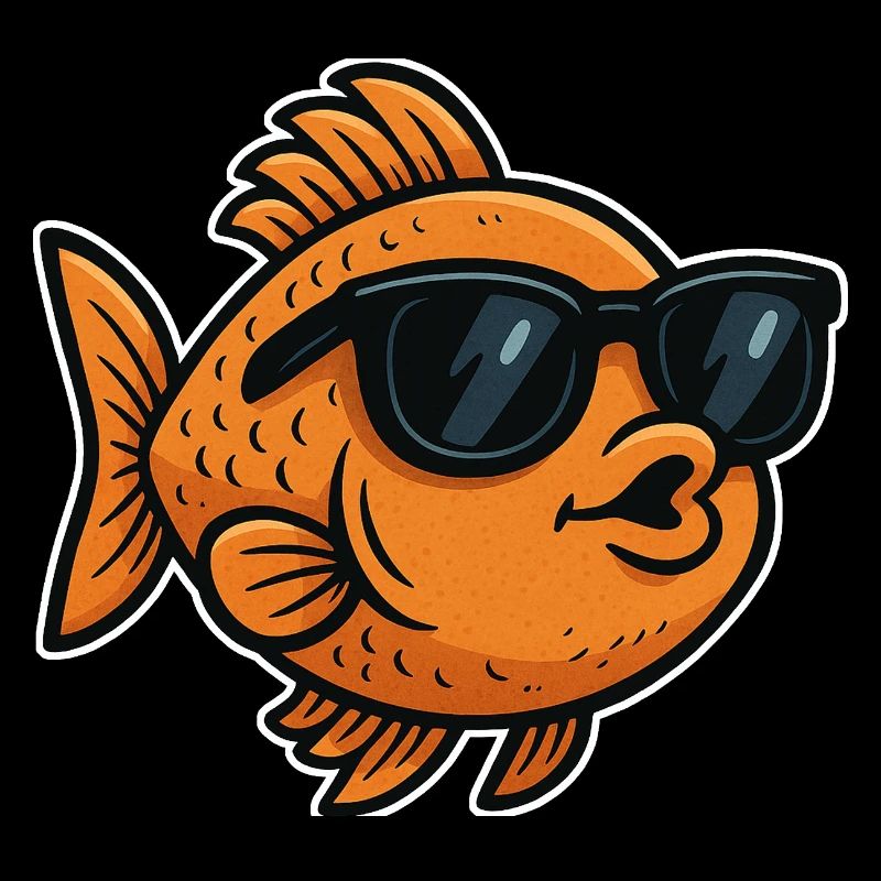 Goldfisch mit Sonnenbrille