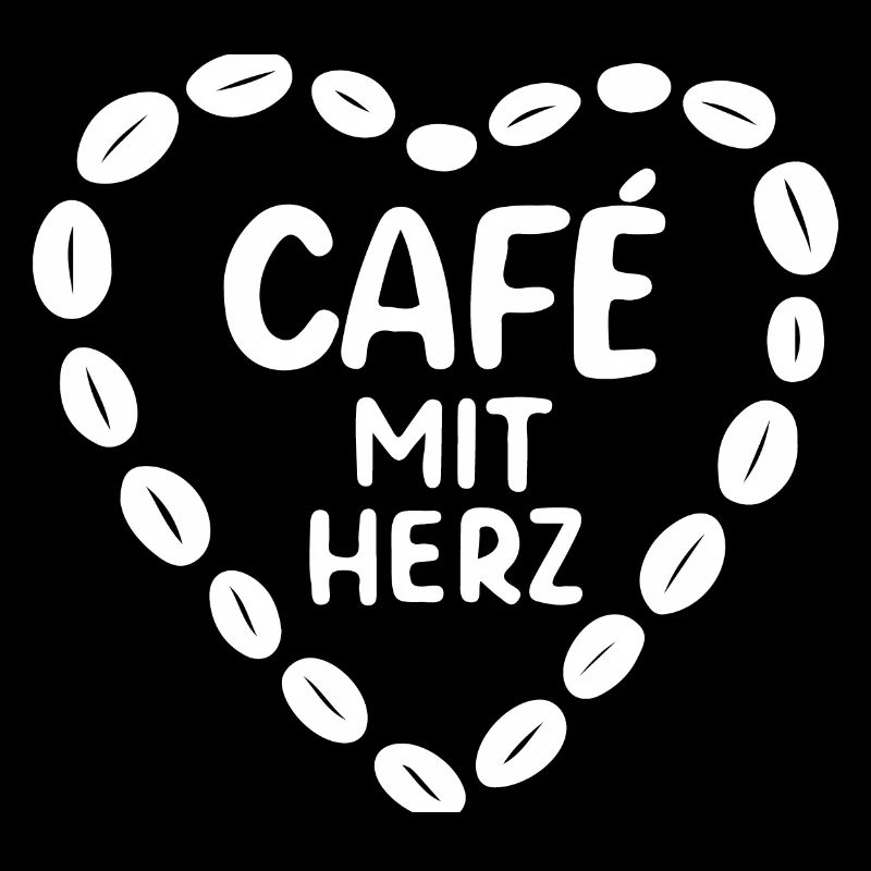 Café mit Herz Kaffeekunst