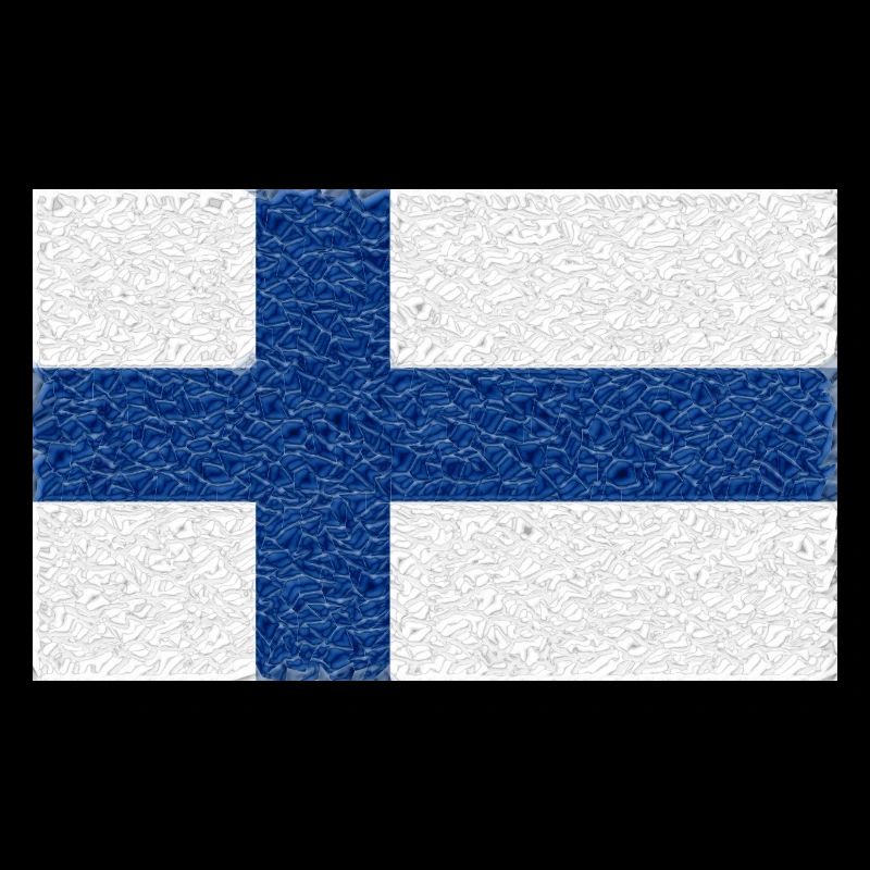 cristal drapeau Finlande