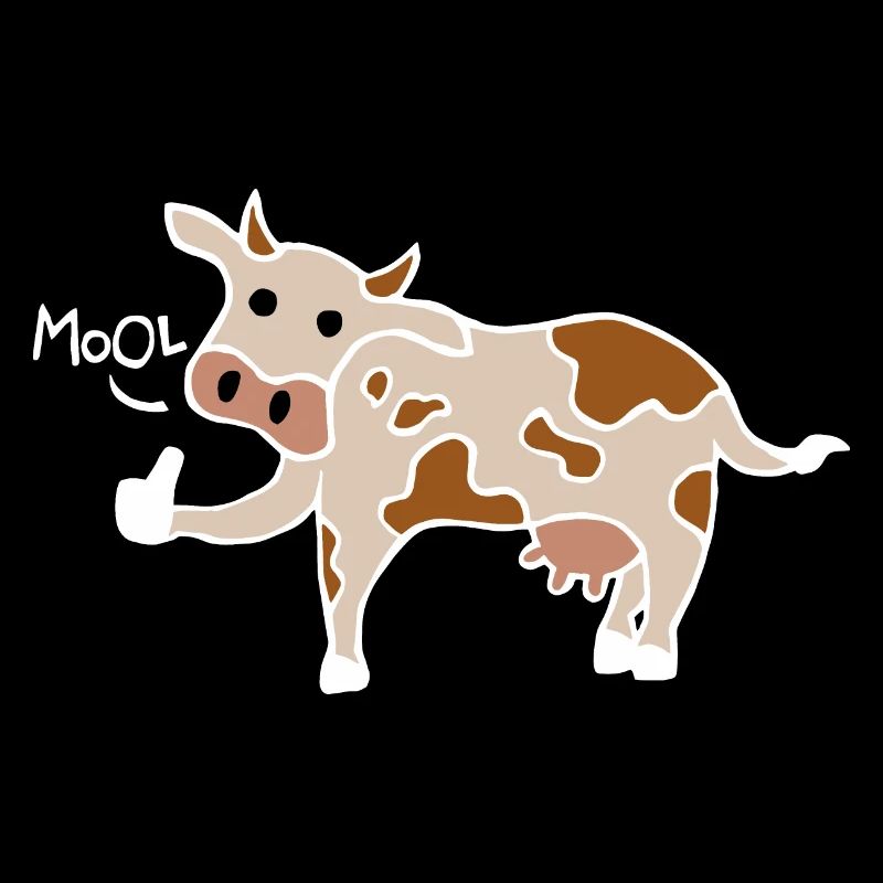 Mool / Cool Cow Thumbs Up (White)