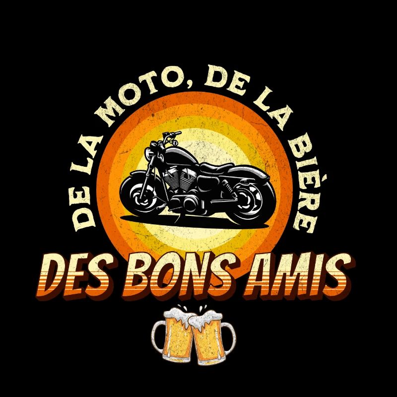 De la moto de la bière et de bons amis t-shirt