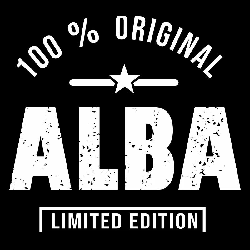 first name ALBA personalized gift.