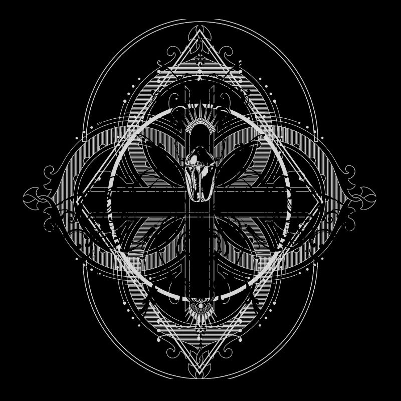 Psychedelic Insects Bug Pattern Ornament