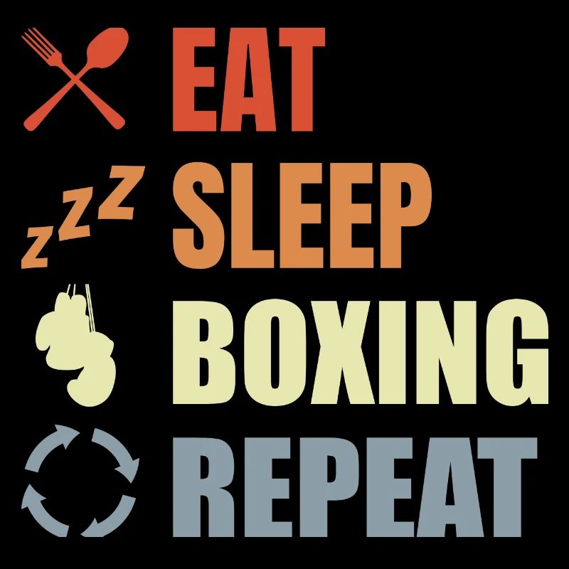 Manger dormir Boxe Répéter