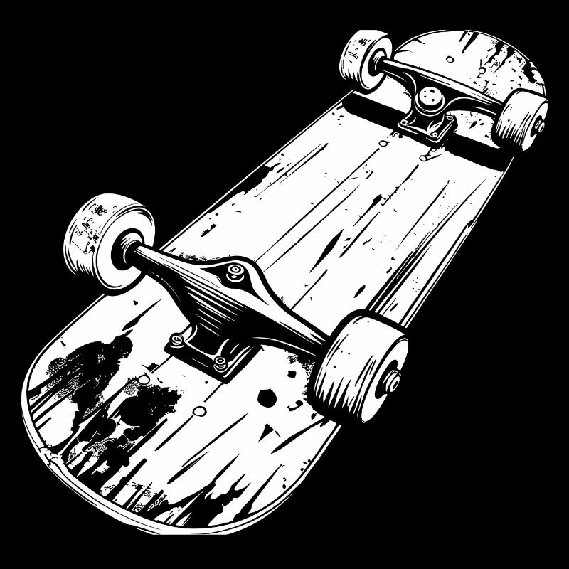 Skateboard Drawing
