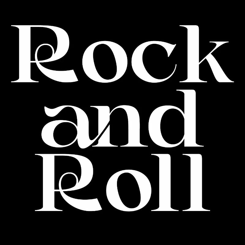 Conception typographique vintage rock and roll