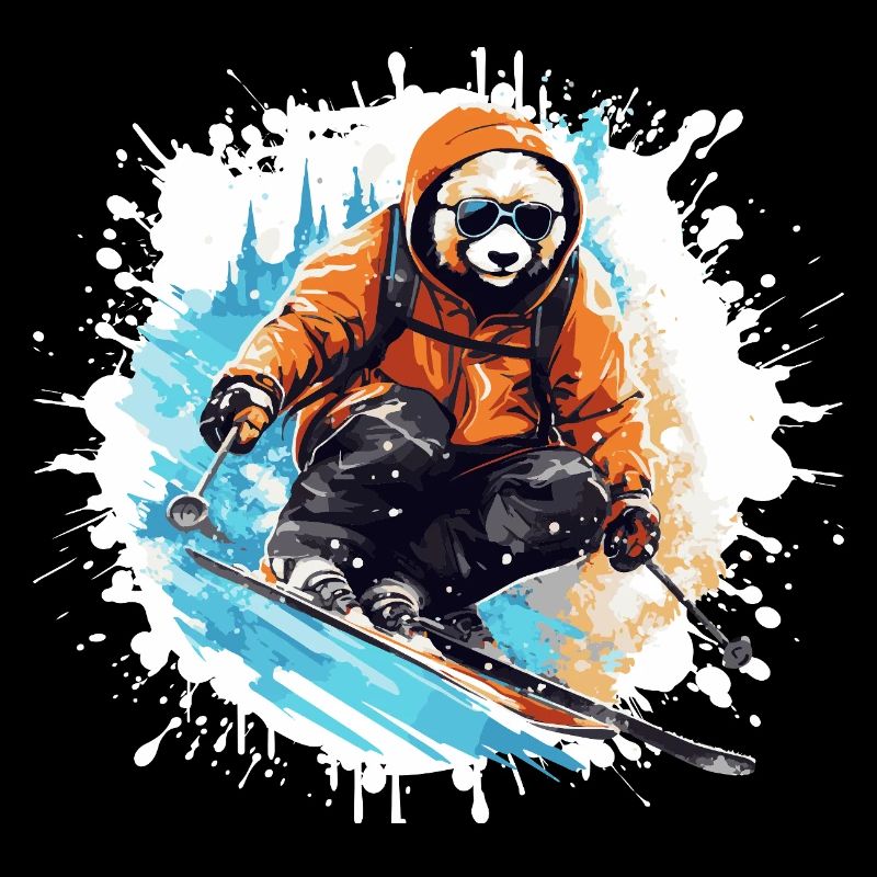 Panda Ski Skiing