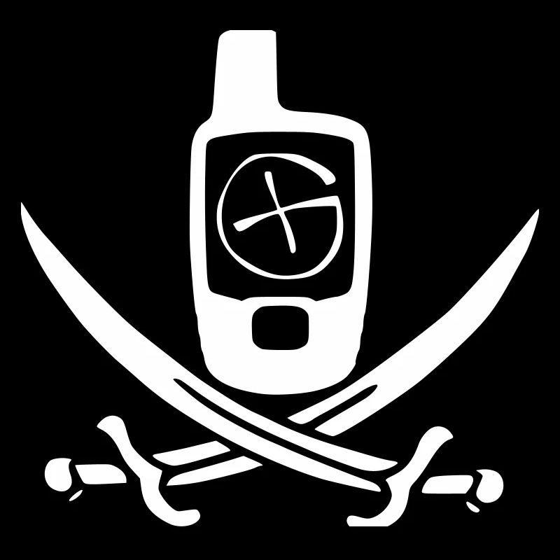 Géocaching Drapeau Pirate Blanc