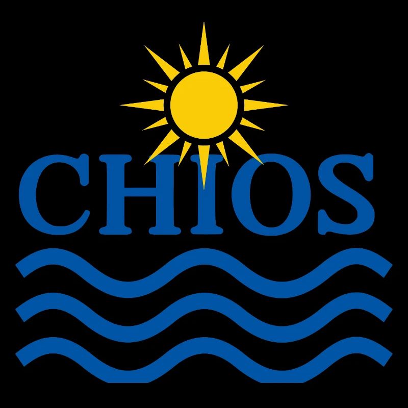 Chios Sun and Ocean Waves 