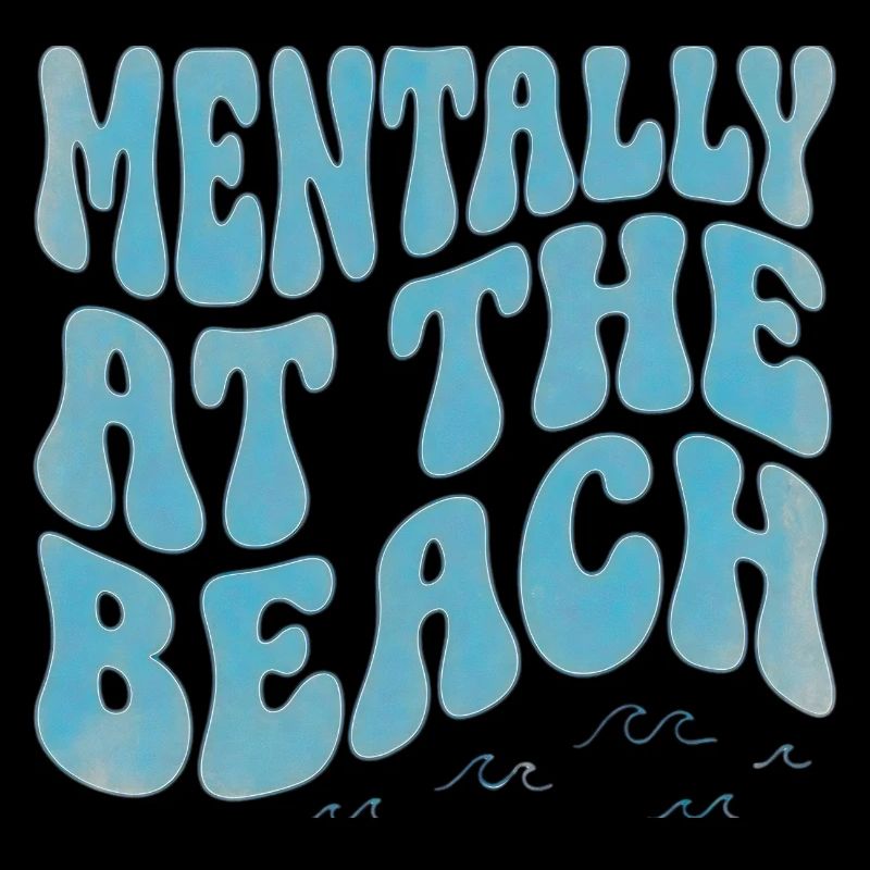 Mentally At The Beach – Tropical Retro Typography