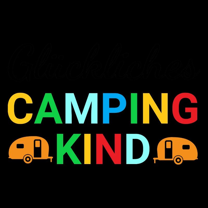 Glückliches Camping Kind