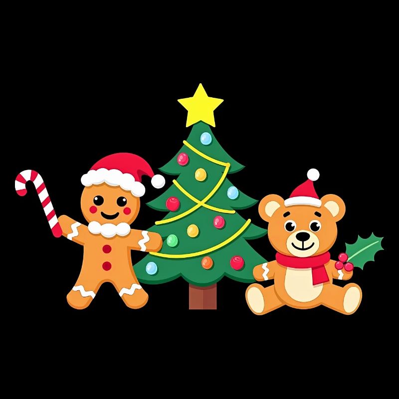 Weihnachtsbaum Lebkuchen - Santa's Friends