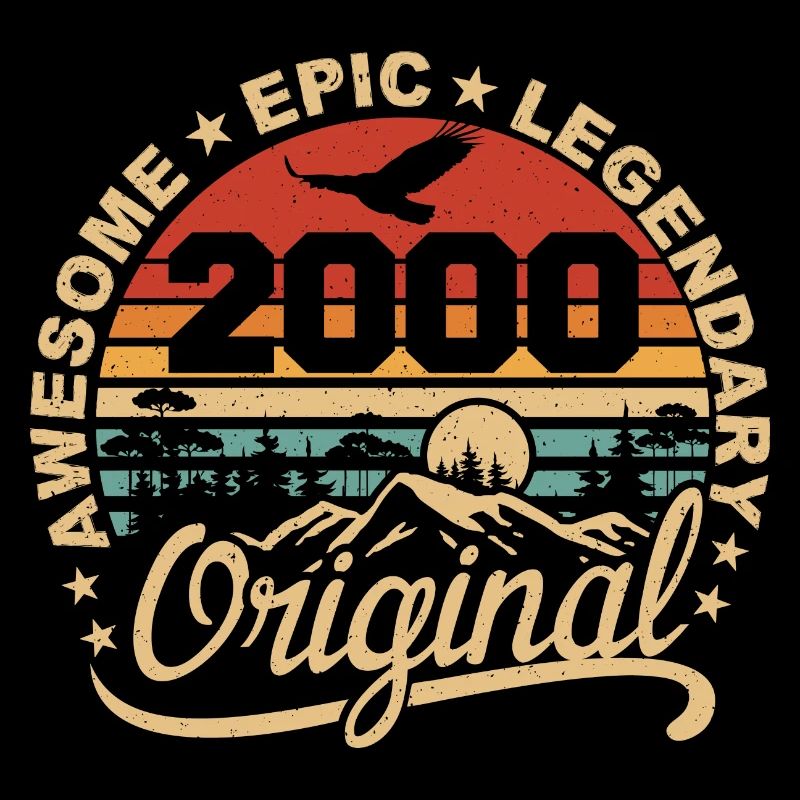 Original 2000 Retro 2000 Geburtstagsgeschenk