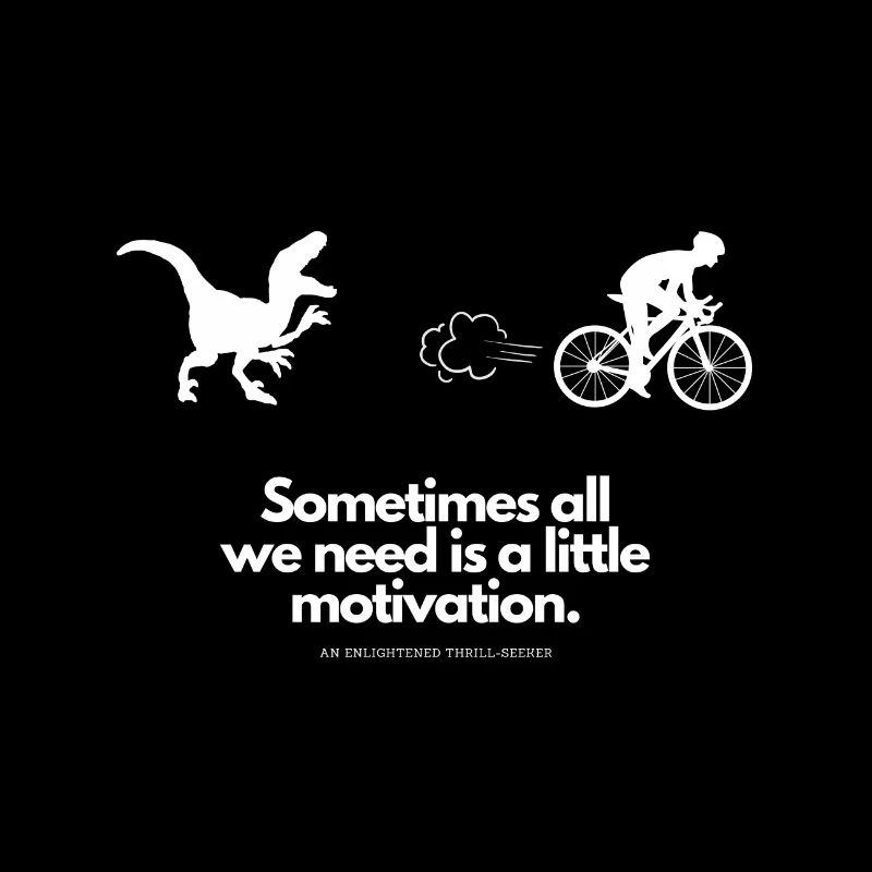 Extra Motivation for Cyclists T-Rex