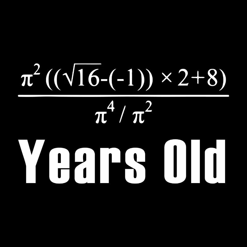 18 years old math saying gift