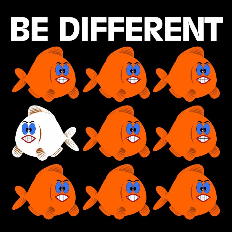 Être différent énonciations drôle poissons bande dessinée bande dessinée