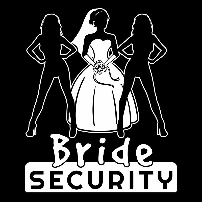 Bride Security Team Partnerlook Bachelor Fun