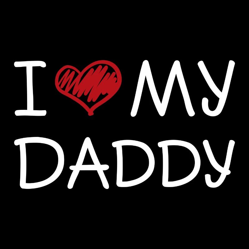 I love my Daddy Vatertag Geschenk