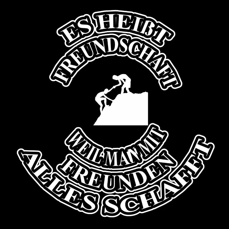 Es heißt Freundschaft Spruch Geschenk Idee cool