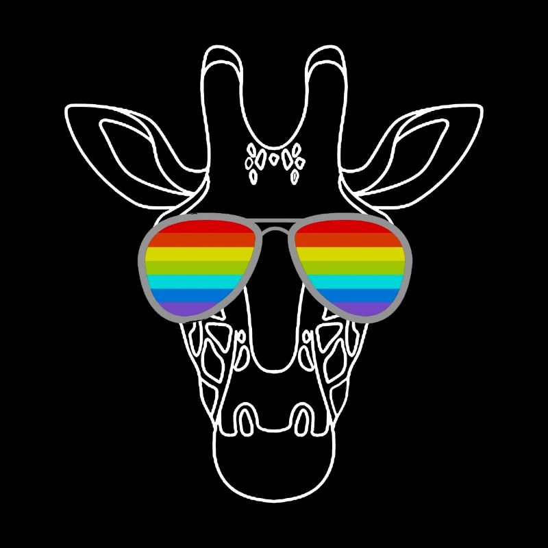 Rainbow Giraffe