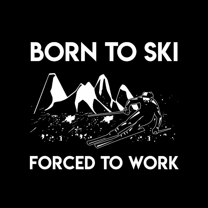 Skifahrer | Skigebiet Ski Wintersport Geschenkidee