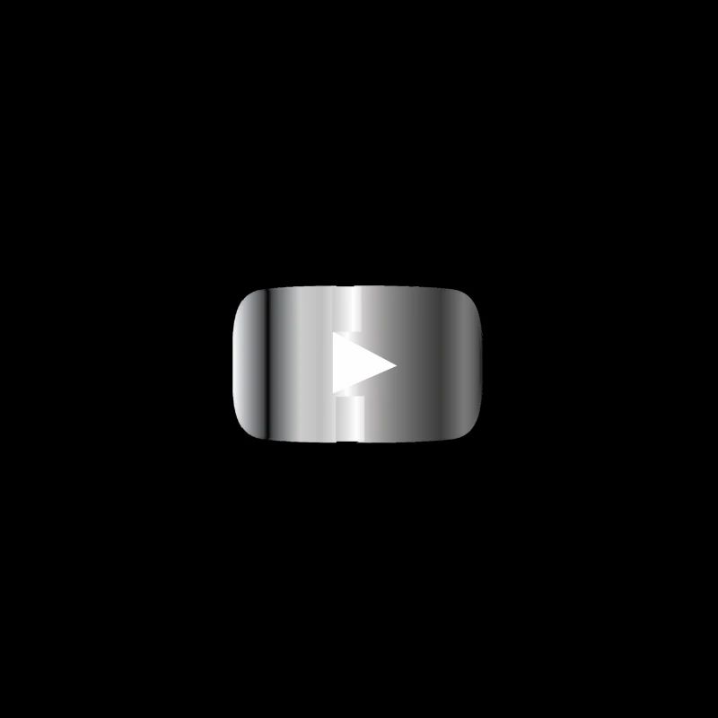 Silberner Play Button 