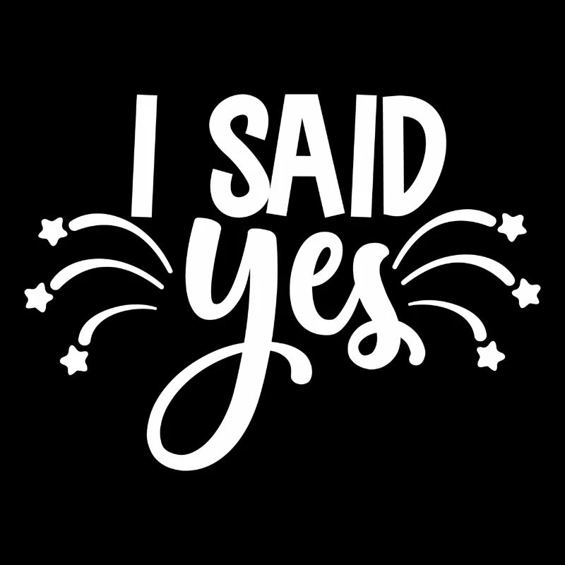 J'ai dit oui - conception de mariage