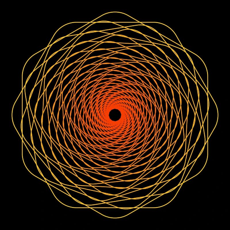 Sacred Geometry Spiral Sun