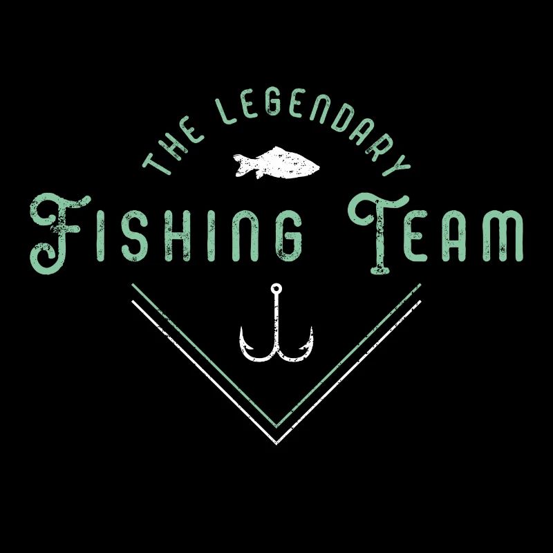 Logo de poisson de l'équipe de pêcheurs de pêche