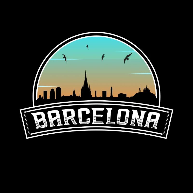 Barcelone Espagne Skyline Souvenir espagnol
