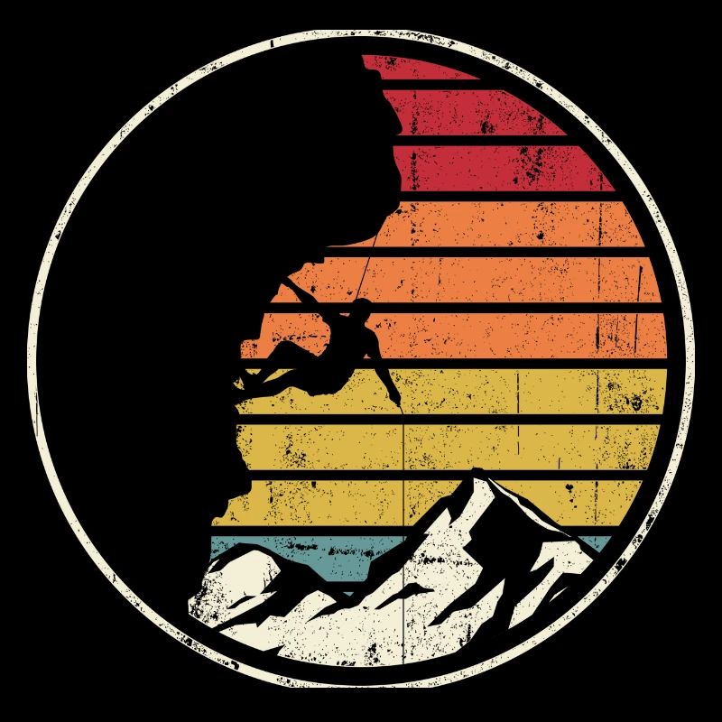 Sunset Summit Climber Silhouette