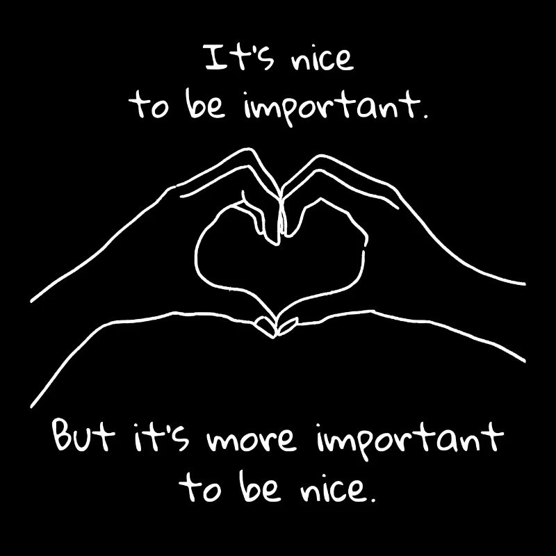 Be kind Herz Liebe Sei freundlich cooler Spruch