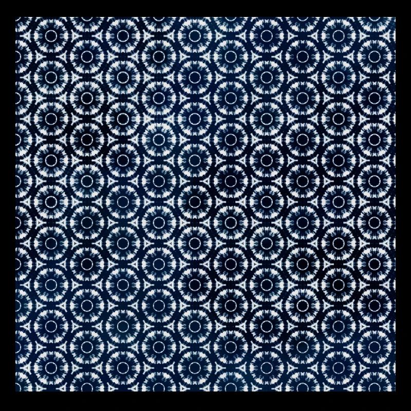 Silver Dunkel Blau Tie Dye Textile Muster