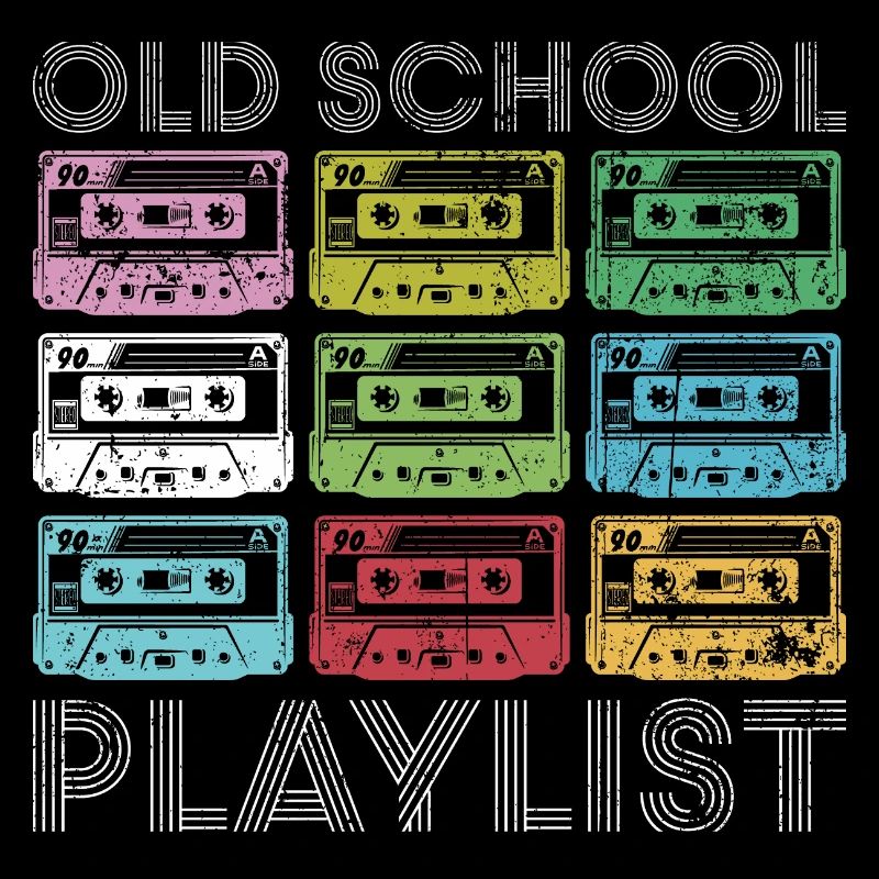 Rainbow Cassette Rasterdruck