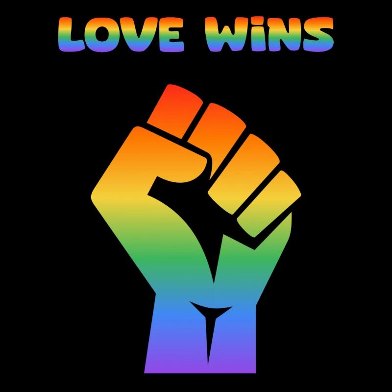 Liebe siegt Pride-Faust Regenbogen