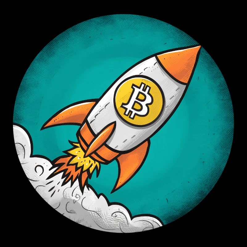 Fusée crypto : Bitcoin sur la lune !
