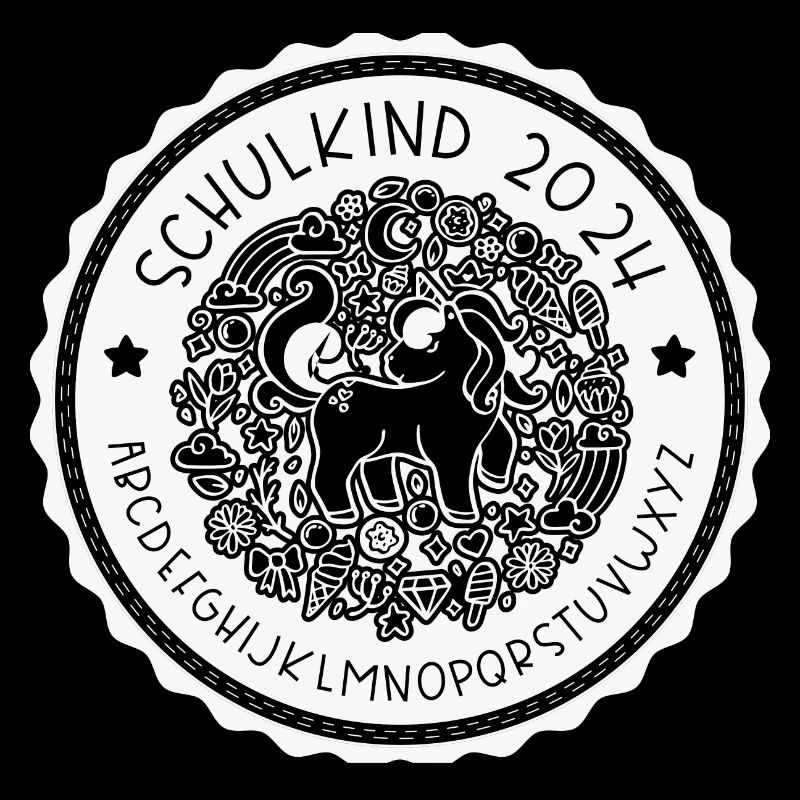 Einschulung - Einhorn ABC Schulkind 2024