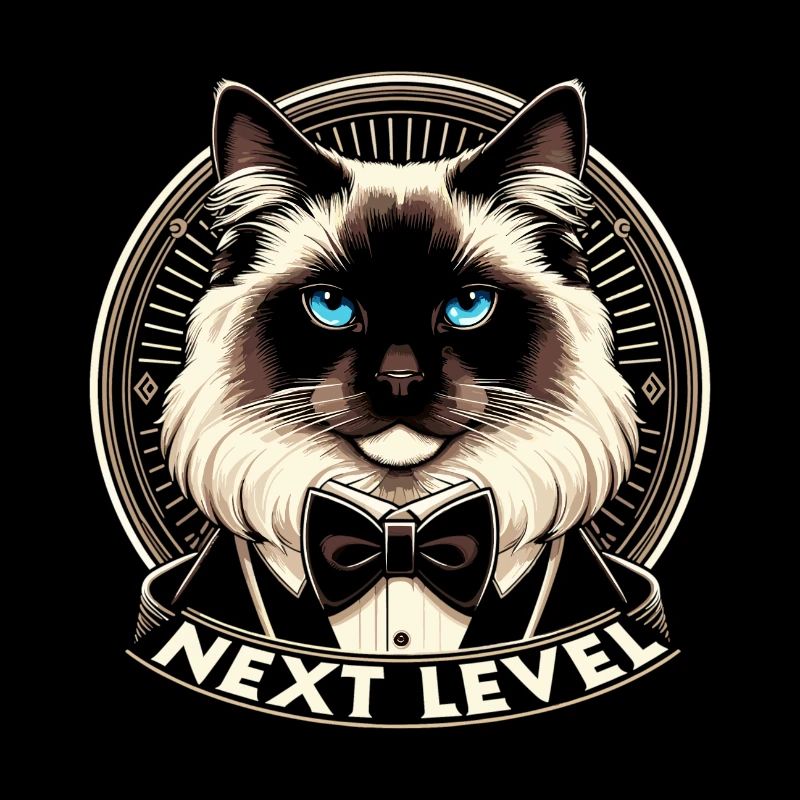 Chat Sacré de Birmanie Chat de Birmanie Cadeau de smoking