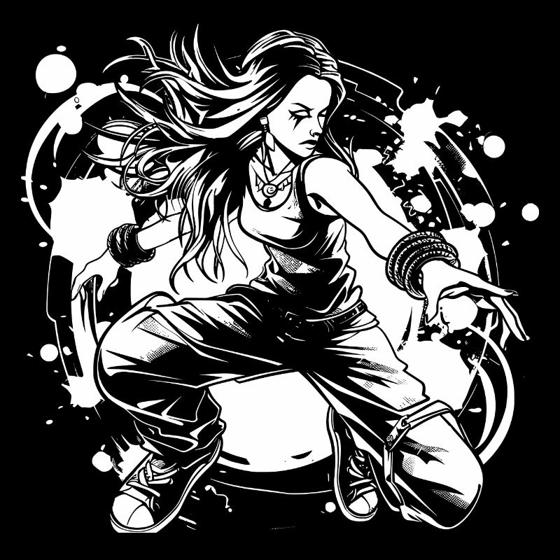 Breakdancer Mädchen