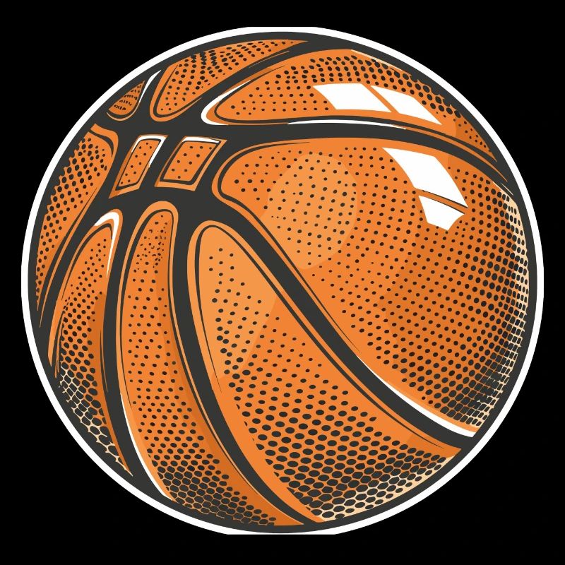Graphique de ballon de basket-ball